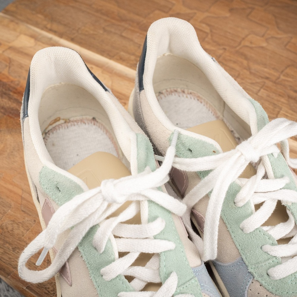 VEJA V-10 Suede Jade Low Women's Sneakers Size 8 US Shoes Lace Up *No Insoles* - Picture 7 of 8